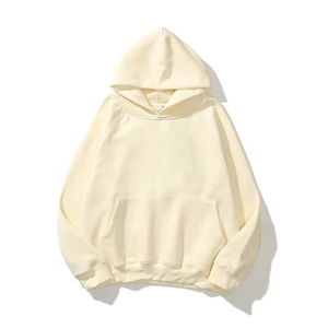 Hoodies et Sweatshirts d'hiver personnalisés en coton uni, surdimensionnés, vierges pour broderie, unisexe, pour hommes, en gros, grandes tailles - Product Image 5