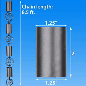 Chaînes de pluie en métal de forme ronde et cylindrique, style contemporain pour jardins et espaces extérieurs, vente en gros depuis l'Inde - Product Image 4