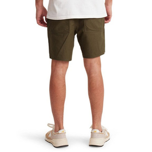 Pantalones Cortos Bermuda para Hombre, Color Verde Oliva Sólido, Logotipo Frontal, Cintura Alta, Cordón Ajustable, Bolsillos, Ropa Casual, Secado Rápido, Tela de Algodón Transpirable - Product Image 2