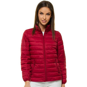 Veste matelassée de qualité supérieure pour femmes, col montant, fermeture éclair, chaude, coupe-vent, en polyester, pour l'hiver et les activités de plein air - Product Image 1