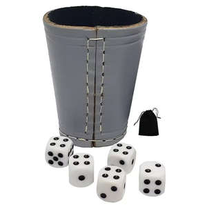 OEM & ODM Professional Long-Life <b>Pure</b> Leather Dice Shaker Cup Bulk Quantity Stock with Excellent Bulk Quantity Leather Made - Product Image 2