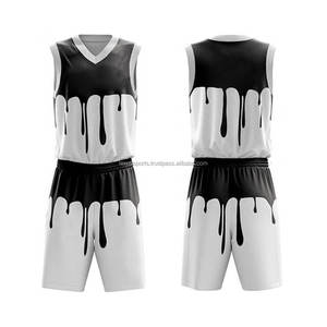 Uniformes de basket-ball personnalisés de haute qualité, vêtements de sport respirants réversibles, uniformes de basket-ball vierges de grande taille - Product Image 2