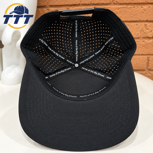 Gorra de Golf Personalizada de 7 Paneles con Logotipo de Goma, Transpirable, con Cierre a Presión, Corte Láser, Venta al Por Mayor, Fabricante Vietnamita, OEM, ODM, Fábrica de Gorras Deportivas - Product Image 5