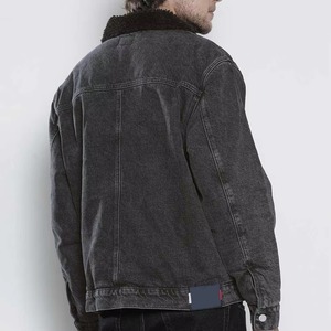 Pure Branded Material Premium Quality <b>Men's</b> Vintage Winter <b>Denim</b> <b>Jacket</b> Reversible Eco-Friendly Low Price Front Button - Product Image 3
