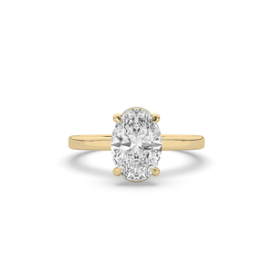 Anillo de Diamante Cultivado en Laboratorio, Corte Oval Brillante de 2.12 Quilates, Plata de Ley 925, Ligero, Diseño Único para Joyerías y Vendedores - Product Image 6