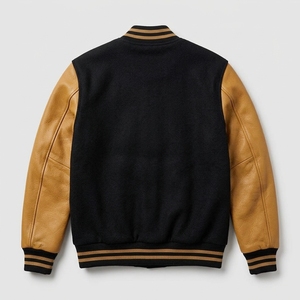 High Quality Casual Varsity <b>Jacket</b> <b>Men</b> Women Stand Collar Front Logo Eco-Friendly Button Type Letterman <b>Jacket</b> Fashion Design - Product Image 2