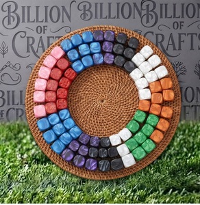 Dados de Resina de 16 mm, Multicolores, Acabado Perlado, Esquinas Cuadradas, Accesorios para Juegos de Mesa, Manualidades para Fiestas - Product Image 4