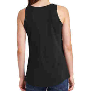 Women Green Scoop Neck Tank <b>Top</b> Knitted 100% Cotton Breathable Eco-Friendly Casual Solid Color Long Front Logo - Product Image 6