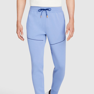 Men <b>Light</b> Blue Sweatpants Elastic Waist Drawstring Casual Slim Fit Side Pockets Breathable Lightweight <b>Trousers</b> - Product Image 3
