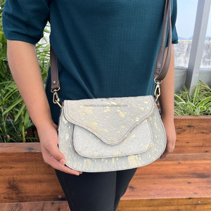 Bolso de cuero de piel metálica recién llegado, bandolera, gitana, Bohemia, cuero Real, Vintage, hecho a mano, estilo occidental, multiusos, bandolera - Product Image 3