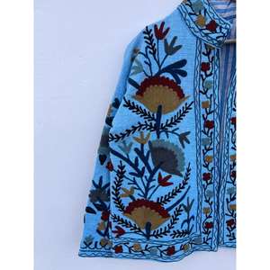 Chaqueta de Algodón Bordada Suzani Tejida a Mano de Alta Calidad, Abrigo Tipo Duster Reversible para Mujer, Ecológico, para Invierno y Verano, Ideal para Regalo - Product Image 5