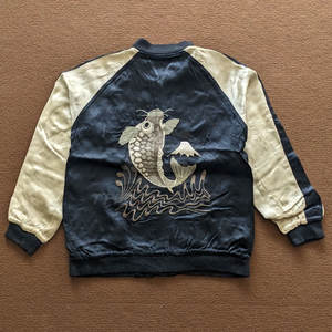 Chaqueta Sukajan Moderna e Informal para Hombre, Tela Satén Suave, Ligera, con Diseño Bordado Detallado - Product Image 2