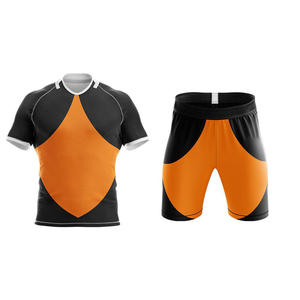 Uniforme de Rugby Deportivo Personalizado de Alta Calidad con Color y Logotipo, Conjunto de Camiseta y Pantalones Cortos de Rugby Hechos en Fábrica para Unisex - Product Image 2