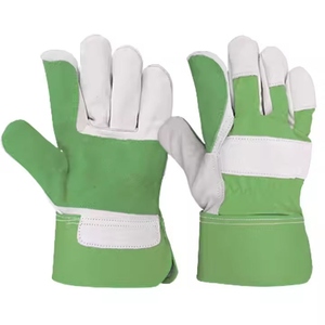 Best Performance Reinforced Cowhide Split Leather Heat Resistance Anti-static Durable Industrial Safety <b>Workwear</b> <b>Gloves</b> - Product Image 5