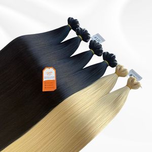 Extensiones de cabello Remy 100% puro, lisas, de alta calidad, varios estilos disponibles, venta al por mayor. - Product Image 1