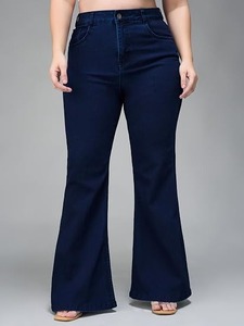 Women's <b>Boot</b> Cut Jeans-Abdul Royal World Export ARWE-254 Denim Cotton Color Fade Proof Vintage Style Mid Waist Regular Fit - Product Image 6