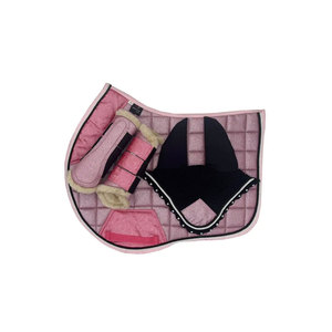 Tapis de selle respirant matelassé rose avec doublure anti-humidité pour l'équitation de dressage - Product Image 6