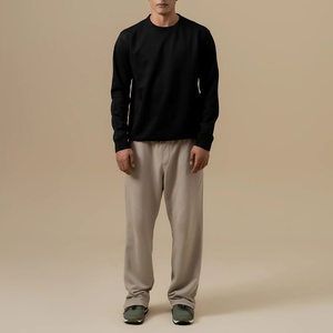 Sudadera de Hombre de Manga Larga, Lisa y Moderna, de Mezcla de Algodón, con Logotipo Personalizado, Estilo Único y Moderno - Product Image 3