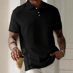 Polo à manches courtes pour homme, couleur unie, coton Oxford, décontracté, respirant, coupe classique - Product Image 5