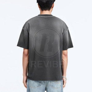 Camiseta de Manga Corta con Efecto Desgastado por el Sol, Diseño Nuevo, Hecha de Algodón, Precio al por Mayor, Fabricada en Pakistán - Product Image 4