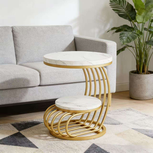 Table basse moderne pour salon, table basse irrégulière en forme de fleur, table centrale pour la maison - Product Image 2