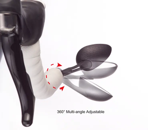 Espejo Retrovisor para Bicicleta SUNNYWHEEL Gripmirror Lite Negro 93x54mm, Ajustable 360 Grados, ABS+Revestimiento/PA/Silicona SW-BM-115 - Product Image 2