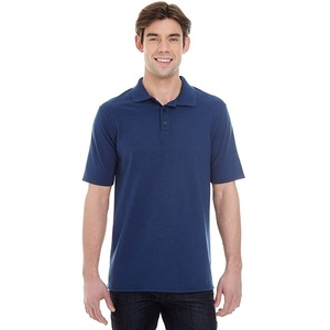 T-shirt polo de haute qualité en coton à manches courtes pour hommes, impression personnalisée importée du Bangladesh - Product Image 1