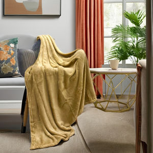 Jeté Sherpa personnalisé polaire de luxe écologique anti-allergie toutes saisons imprimé flanelle tissé TV couverture polyester rempli maison - Product Image 3