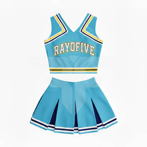 Costumes de cheerleading OEM pour femmes adultes, en spandex et polyester, sublimation, uniforme de cheerleading personnalisé, uniforme de cheerleading de haute qualité - Product Image 2