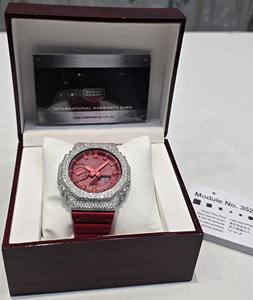 Montre à quartz en acier inoxydable EDF5641 style Hip Hop, boîtier serti de diamants Moissanite VVS, affichage numérique, luxe, nouvelle mode - Product Image 2