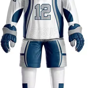 Uniforme de hockey sur glace moderne, design personnalisé élégant, polyester respirant et écologique, nom/numéro/logo personnalisés pour équipe compétitive - Product Image 6