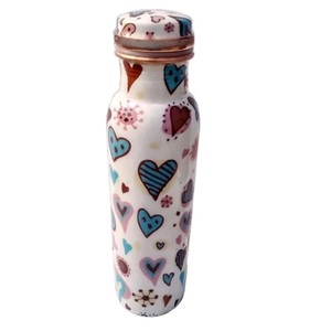 Juego de 5 botellas de agua de cobre con acabado esmaltado, el mejor diseño de utensilios de cocina, botella de cobre para hervir, suministro desde India - Product Image 3