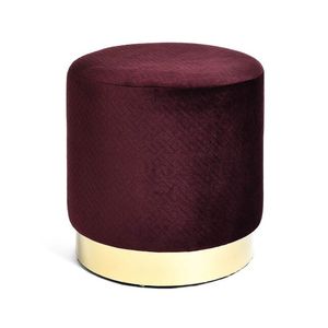Pouf moderne en velours, couleur turquoise, forme ronde, rembourrage doux, meubles de salon, tabouret pour la maison - Product Image 3