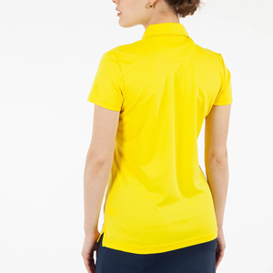 Chemise de golf pour femme sur mesure, tissu jersey 100% coton 210g, respirante, streetwear, imprimé numérique, logo brodé - Product Image 3