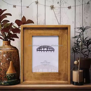 Wholesale classic natural <b>wood</b> <b>photo</b> <b>frame</b> decorative wooden strip <b>photo</b> <b>frame</b> - Product Image 3