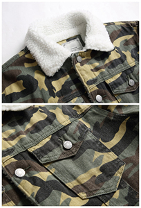 Veste d'hiver en Jean polaire pour homme, doublure Sherpa, veste en Jean pour homme, vente en gros et personnalisée - Product Image 3