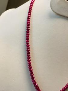 5. Natural <b>Ruby</b> bead <b>necklace</b> non heated non treated 138.39 CTS 4.8-5.8 MM 18 inch premium quality gemstone jewelry nice luster - Product Image 2