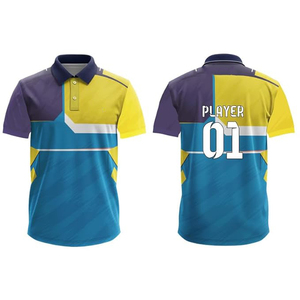 Uniforme de críquet personalizado por sublimación, ropa de equipo transpirable de poliéster, jersey de críquet de alta calidad, uniforme de críquet por sublimación. - Product Image 2