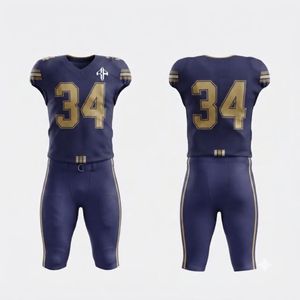 Conjunto de Jersey de Fútbol Americano para Hombre, Estampado por Transferencia de Calor, 100% Poliéster, Cómodo para Todas las Temporadas, Cuello en V, RIVIAN ATLANTIC - Product Image 1