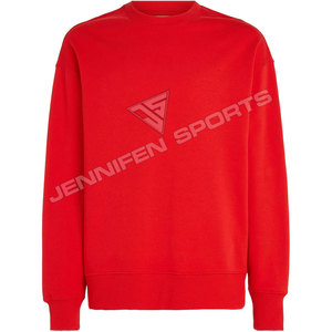 Sudadera Deportiva de Invierno Unisex para Hombre, Cuello Redondo, con Logotipo Personalizado Impreso, 100% Algodón, Felpa, Color Negro - Product Image 1