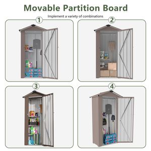 Abri en tôle galvanisée de haute qualité Campcraft, design imperméable avec serrure robuste et aménagement intérieur bien organisé - Product Image 6