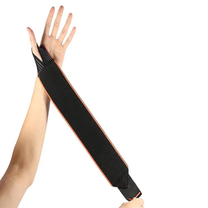 สายรัดข้อมือยกน้ำหนักแบบหนาพิเศษพร้อมห่วงนิ้วโป้ง อุปกรณ์พยุงข้อมือที่ทนทานสำหรับการฝึกซ้อมในยิมและการเพาะกาย - Product Image 5