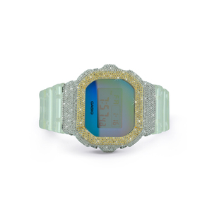 Reloj G-Shock con Bisel de Plata y Diamantes Naturales para Fiestas, Bodas y Aniversarios - Unisex, Otras Joyas - Product Image 3