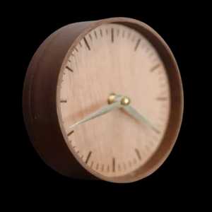 Reloj de Escritorio Moderno de Madera Curvada, Silencioso, sin Tictac, de Cuarzo, Reloj Despertador de Madera para Mesa, Decoración para el Hogar y la Oficina - Product Image 5