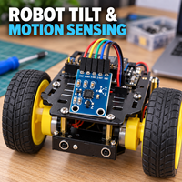 FYX Stock GY-61 ADXL335 Modul Akselerometer Tiga Sumbu Output Analog ±3g Papan Sensor Getaran Gerakan Sudut Kemiringan untuk Robot DIY