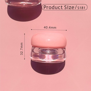 Récipient de baume brillant à lèvres <span class=keywords><strong>transparent</strong></span> 5g/15g/20g/30g/50g, récipient de pot de crème pour les yeux rose bleu blanc noir, pot cosmétique - Product Image 3