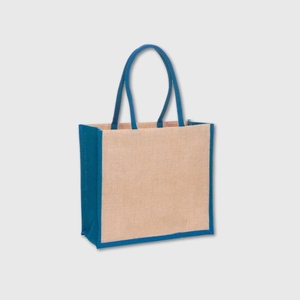 Bolsa de Compras Ecológica de Yute con Diseño de Corazón, Tamaño Mediano, Cierre de Botón, Asa Larga, Patrón de Dibujos Animados, Uso Diario - Product Image 2