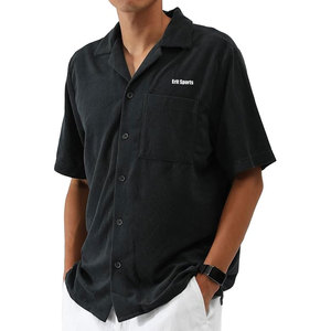 Fashion Wear Men's Solid 100% Cotton Breathable Eco-Friendly Camp <b>Collar</b> <b>T</b>-<b>Shirts</b> 2026 New Design Daily Wear - Product Image 4