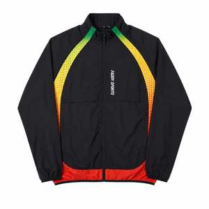 Veste coupe-vent légère imperméable personnalisée pour homme, idéale pour le sport, la course, la gym, le streetwear, avec fermeture éclair intégrale et effet dégradé - Product Image 2