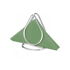 Porte-serviettes moderne en acier inoxydable chromé |   Support vertical en métal pour papier absorbant |   Porte-serviettes décoratif de luxe pour table - Product Image 4